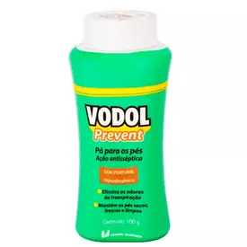 Talco Desodorante para os Pés - Vodol Prevent Sem Perfume 100g