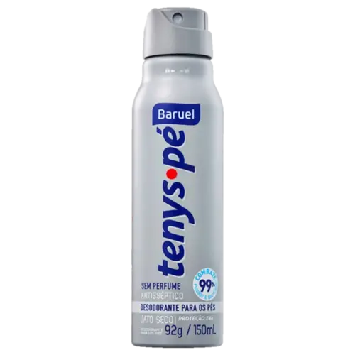 Desodorante para os Pés Tenys Pé Baruel Jato Seco Sem Perfume 92g