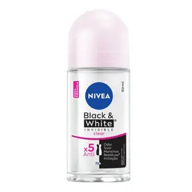 Desodorante Nivea Invisible Black & White Clear Roll On Feminino 50ml