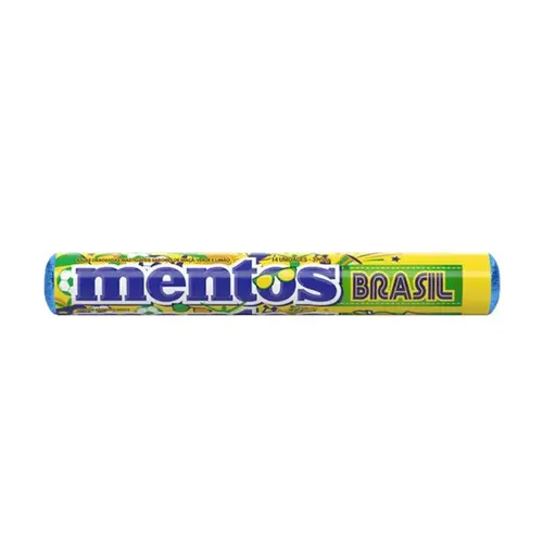 Bala de Goma Drops Mentos Maçã Verde e Limão com 14 Unidades