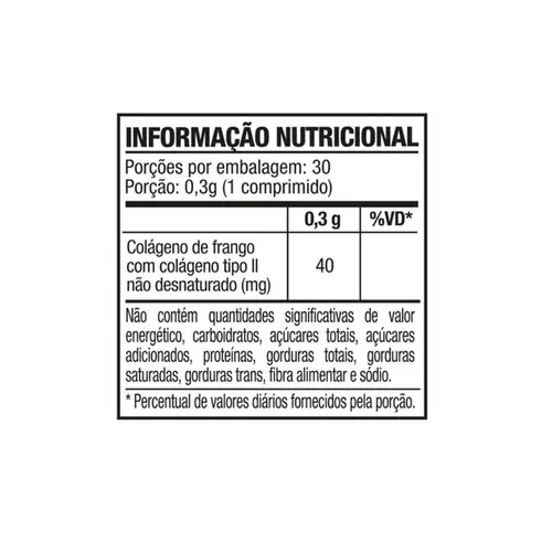 Colagénio Tipo II - Colagen Il 40mg Bionatus 30 Comprimidos