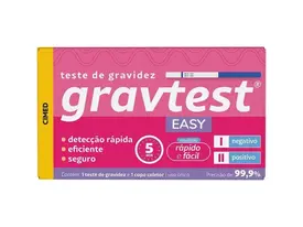 Teste de Gravidez Gravtest Easy - 1 Unidade