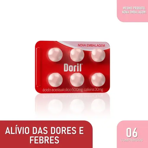 Doril 500mg - 6 Comprimidos