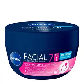 Creme Facial Nivea Noturno Ultraleve 7 em 1 100g