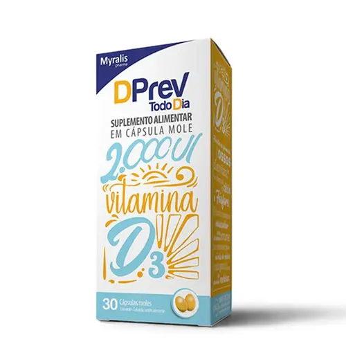 Vitamina D - DPrev 2.000UI Colecalciferol 30 Comprimidos