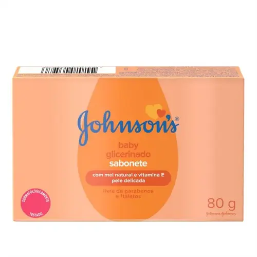 Sabonete em Barra Infantil Johnson's Baby Glicerinado 80g