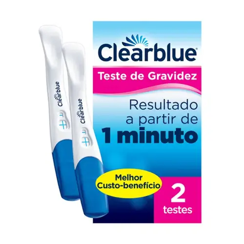 Teste de Gravidez Clearblue Detecção Rápida - 2 Unidades