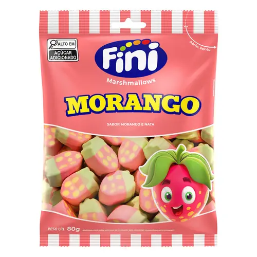 Marshmallow Fini Morango 80g