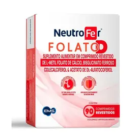 Vitamina e Suplemento para Gestante - Neutrofer Folato D - 90 Comprimidos
