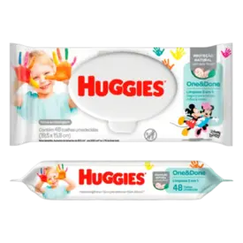 Lenço Umedecido Huggies One&Done 48 Unidades