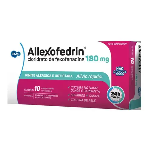 Allexofedrin 180mg 10 Comprimidos