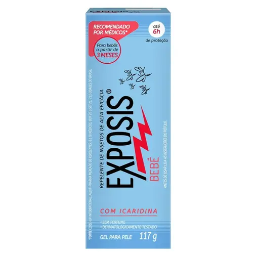 Repelente em Gel Exposis Bebê com Icaridina 117ml
