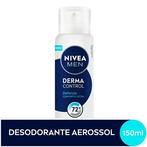 Desodorante Masculino Nivea Men Derma Control Defende 72h Antitranspirante Aerossol 150ml
