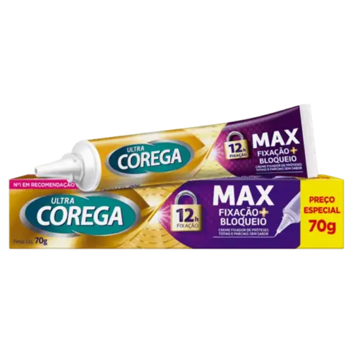 Creme Fixador de Dentadura Corega Ultra Sem Sabor 68g