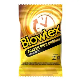 Preservativo Blowtex Prazer Prolongado Retardante 3 Unidades