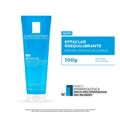 Espuma de Limpeza Facial La Roche-Posay Effaclar Reequilibrante 100g
