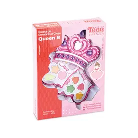 Kit de Maquiagem Queen B Paleta de Sombras e Gloss Ref SKV120012
