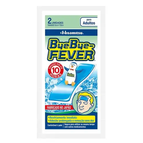 Adesivo para Febre Bye Bye Fever Adulto 2 unidades