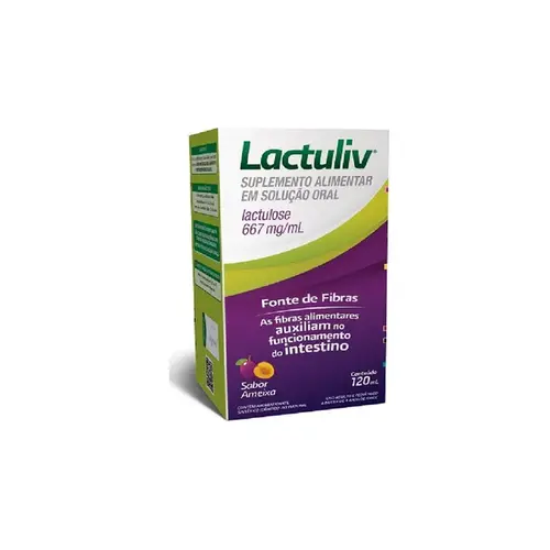 Lactuliv 667mg - Xarope Sabor Ameixa - 120ml
