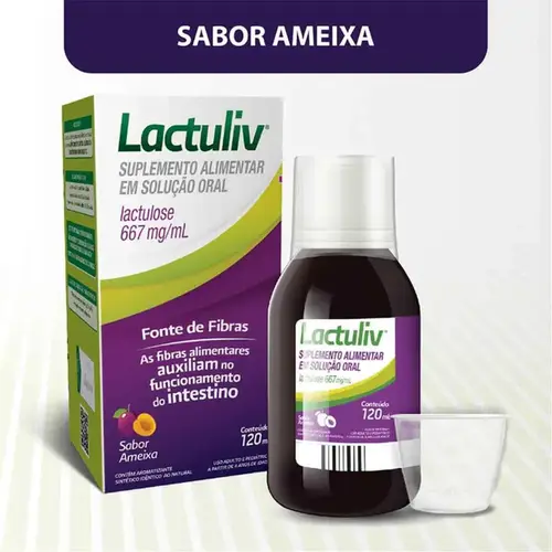 Lactuliv 667mg/ml Xarope Sabor Ameixa 120ml