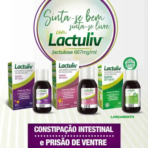 Lactuliv 667mg/ml Xarope Sabor Ameixa 120ml