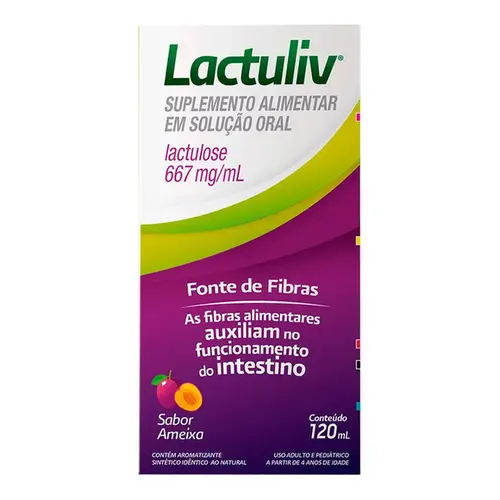 Lactuliv 667mg/ml Xarope Sabor Ameixa 120ml
