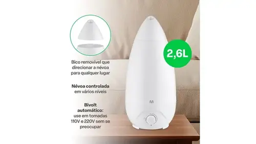 Umidificador de Ar Easy Air Multilaser Saúde HC118 2,6 Litros