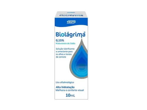 Biolágrima 0,15% Solução Oftálmica Estéril 10ml