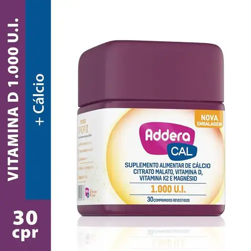 Addera Cal 1.000UI - 30 Comprimidos