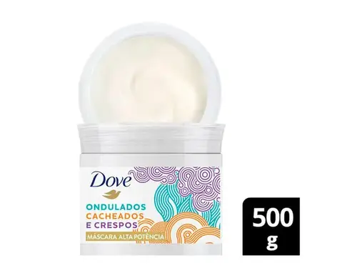 Máscara Capilar Dove Texturas Reais Ondulados Cacheados e Crespos 500g