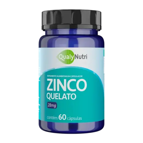 Zinco Quelato 28mg 60 Cápsulas - Qualy Nutri