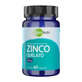 Zinco Quelato 28mg 60 Cápsulas - Qualy Nutri