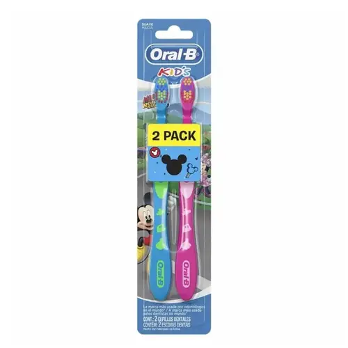 Escova de Dente Infantil Oral B Kids Mickey 2 Unidades