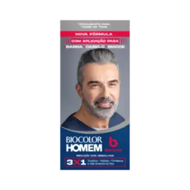 Tonalizante de Cabelo Masculino Biocolor Homem Bozzano Redução dos Grisalhos