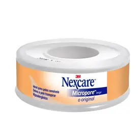 Fita Micropore Nexcare Original Bege 12mm x 4,5m - 1 Unidade