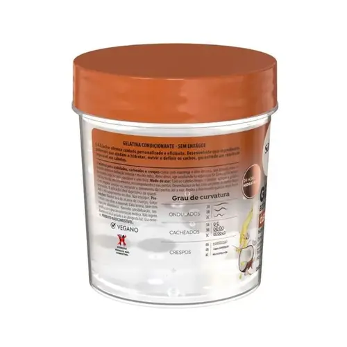 Gelatina Salon Line Ativadora de Cachos Óleo de Coco 400g