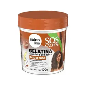 Gelatina Salon Line Ativadora de Cachos Óleo de Coco 400g