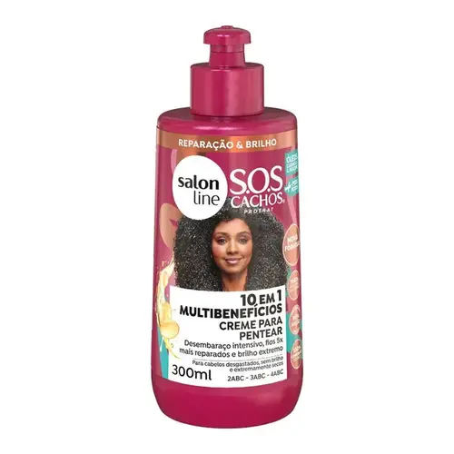 Creme para Pentear Salon Line SOS Cachos + Poderosos Cacheados e Crespos 300ml