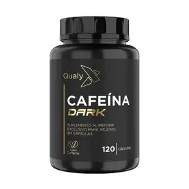 Cafeína Dark Qualy X 500mg 120 Cápsulas - Qualy Nutri