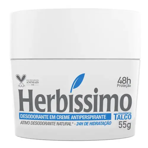 Desodorante Herbíssimo Talco em Creme 55g