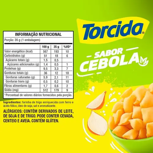 Salgadinho Elma Chips Torcida Cebola 35g