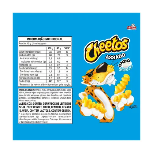 Salgadinho de Milho Cheetos Onda Requeijão Elma Chips 40g