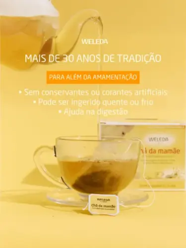 Chá da Mamãe para Amamentação Weleda 15 Sachês
