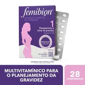 Femibion 1 - Planejamento e Início de Gravidez (Semana 0-12) - 28 Comprimidos