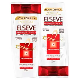 Kit Elseve Reparação Total 5 - Shampoo 375ml + Condicionador 170ml - L'Oréal Paris