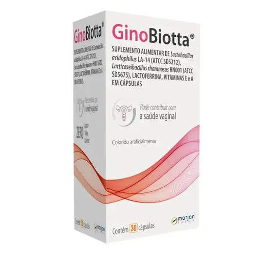 Suplemento Alimentar GinoBiotta 30 Cápsulas