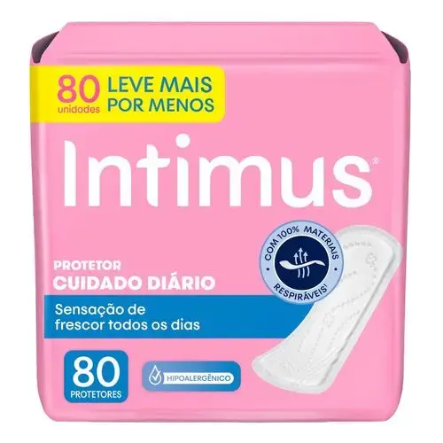 Protetor Diário Intimus Cuidado Diário 80 Unidades