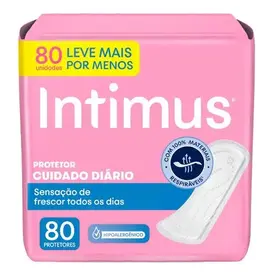 Protetor Diário Intimus Cuidado Diário 80 Unidades