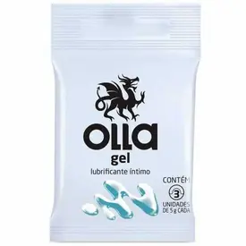 Gel Lubrificante Íntimo Olla 3 Envelopes de 5g Cada