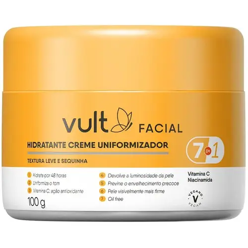 Hidratante Creme Uniformizador Facial 100g